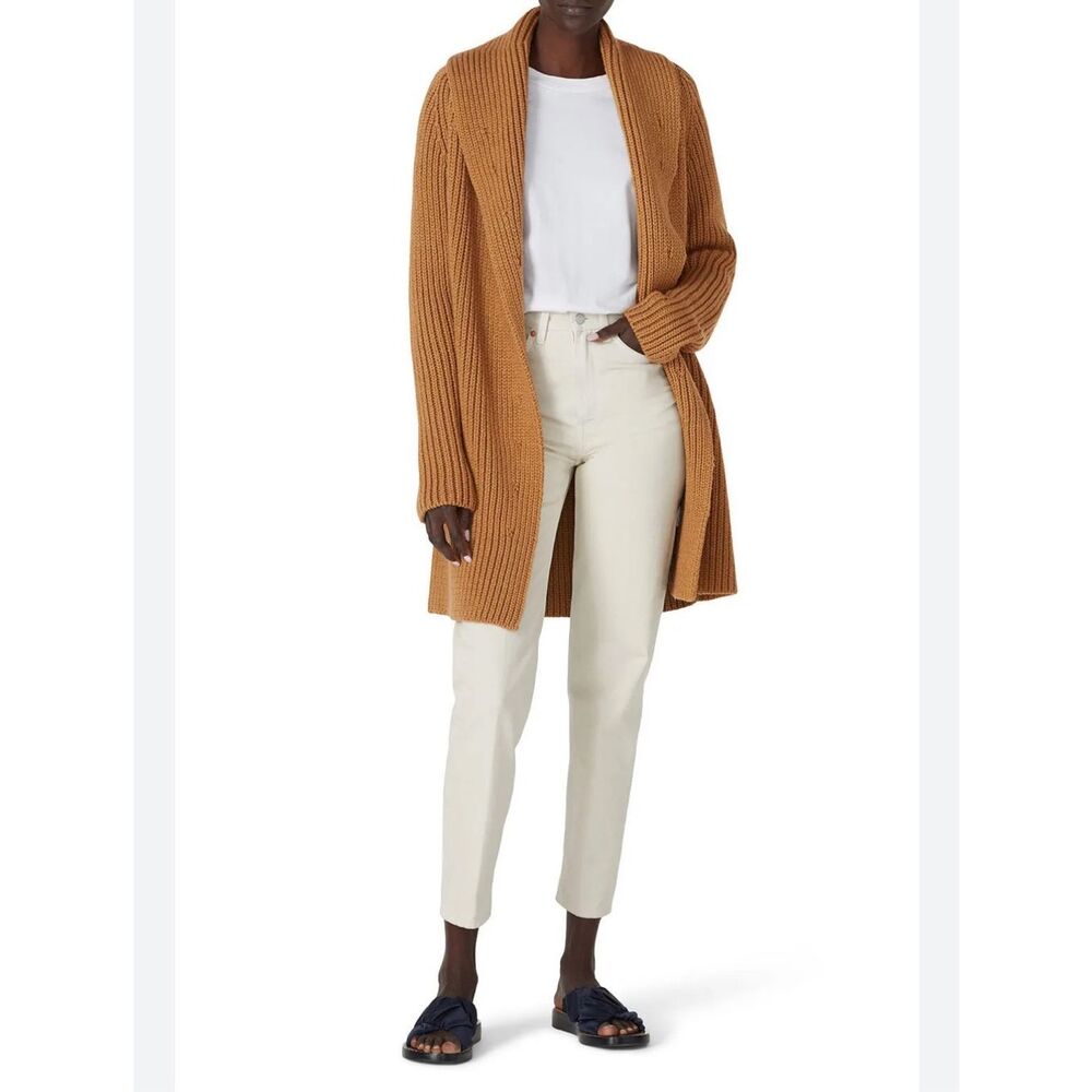 KF/KaufmanFranco x RTR camel closed knit sweater coat